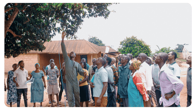 Red River Foods farmers training on best cashew practices