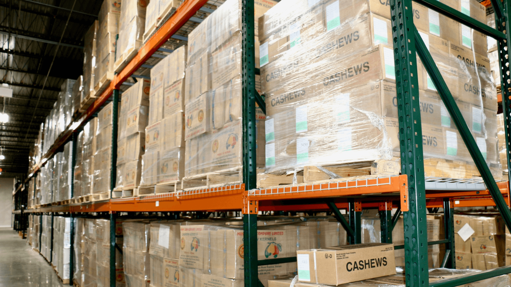 Warehouse with boxes